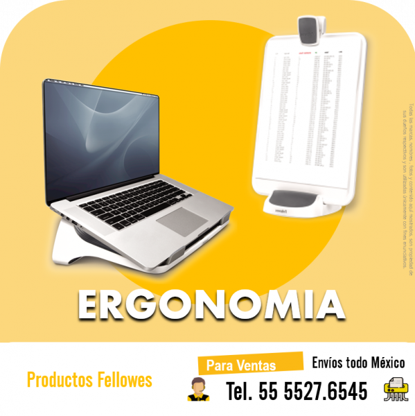 ergonomía y accesorios ergonómicos Fellowes venta COMPUSEO
