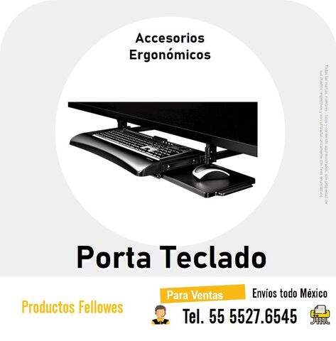 PORTA TECLADO ERGONOMIA Y ACCESORIOS ERGONOMICOS FELLOWES