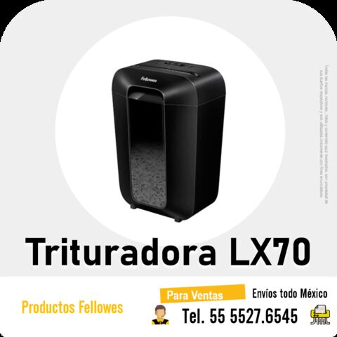 LX70 Trituradora  Fellowes Nueva Generación